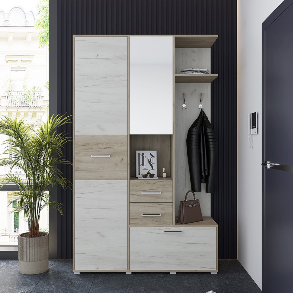 Прихожая Танго-1 (Горизонт) Дуб Кантри / Дуб Прованс