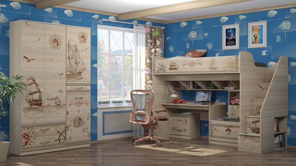 Ижмебель Детская комната «Квест».Компоновка 1