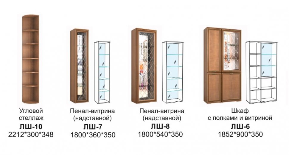 Полка навесная ЛН-2 Ливорно DOMANI