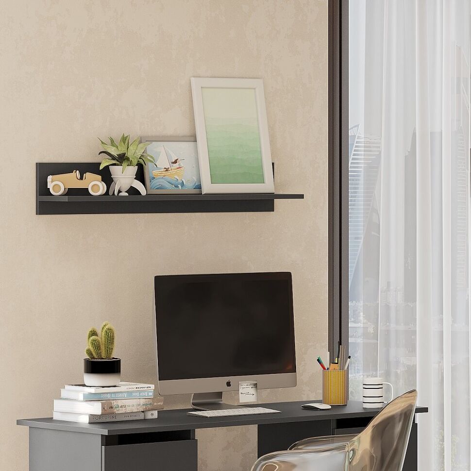 Полка Денвер (Графит серый)