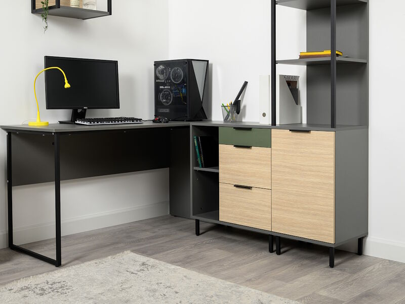 Марвэл Стеллаж 16.426 Темно-серый / Плэйн