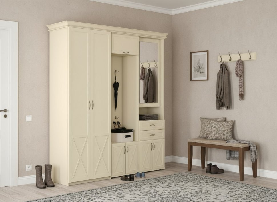 Прихожая Бэль 3 Слоновая кость