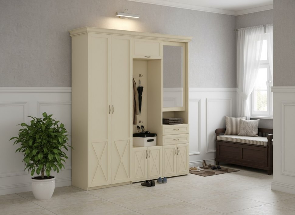 Прихожая Бэль 3 Слоновая кость