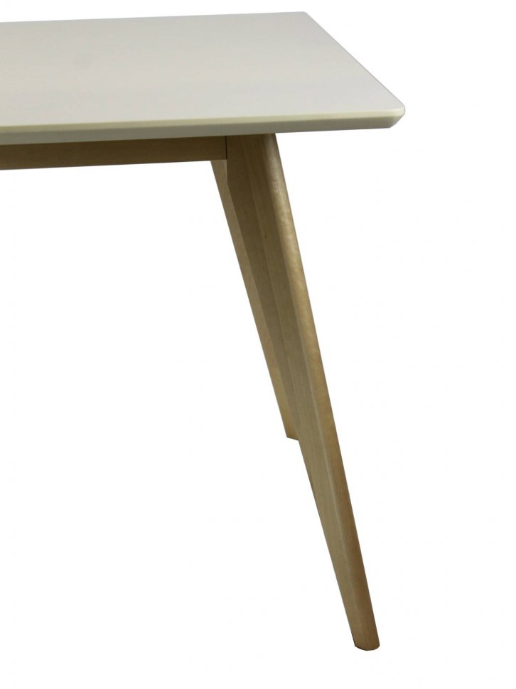 Стол обеденный Олсон Мини 90 (Слоновая кость/натуральный)