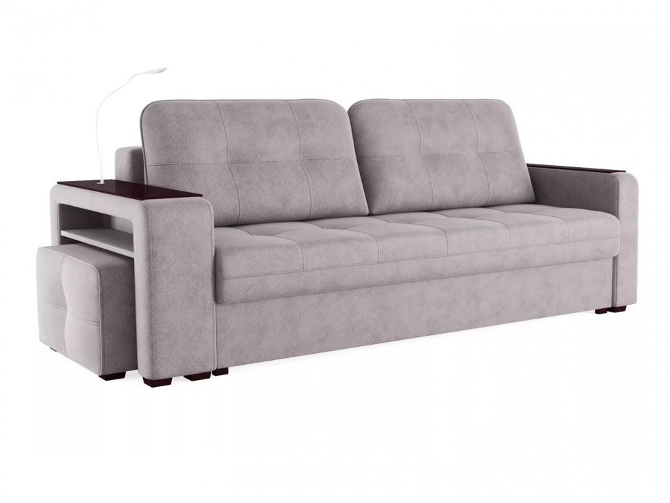 Диван Smart 4 пуф слева Б4-3т-Б3 СК Велюр Кашемир 890
