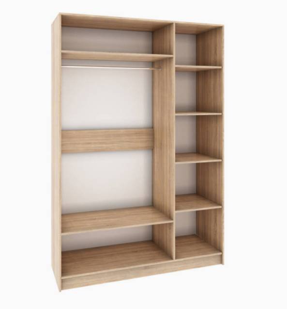 Шкаф 3-х створчатый Мадлен (Дуб шале серебро)