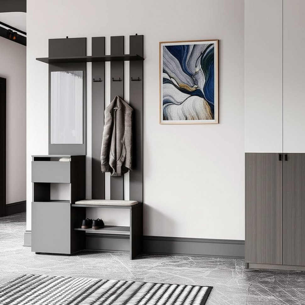 Мини-прихожая Денвер (Графит серый)