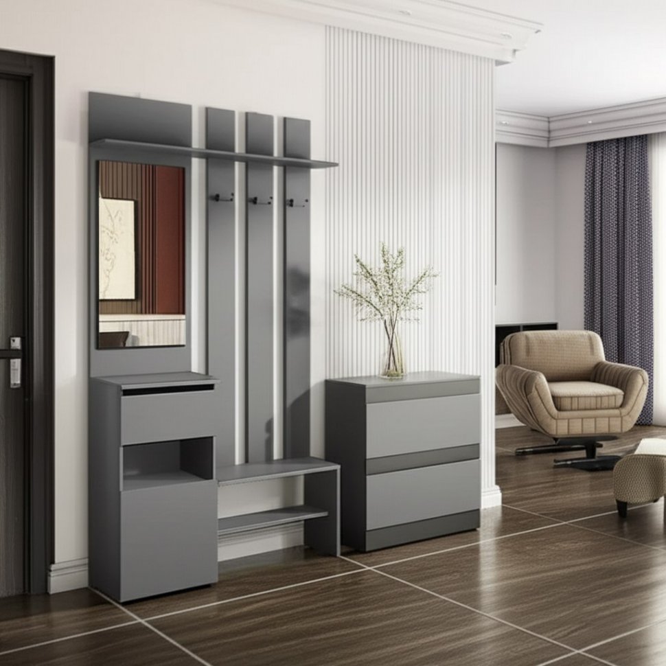 Мини-прихожая Денвер (Графит серый)