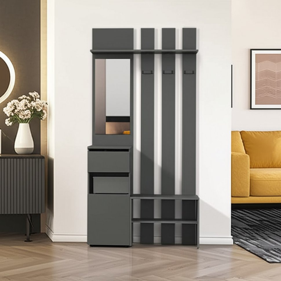 Мини-прихожая Денвер (Графит серый)