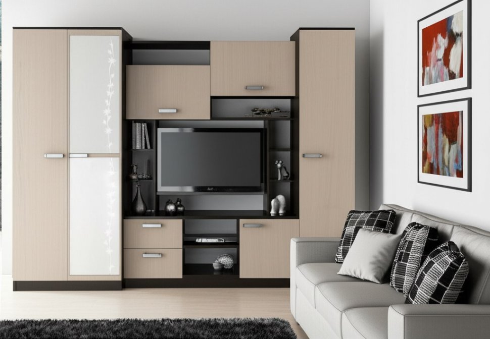 Стенка для гостиной Флора БТС (Венге)