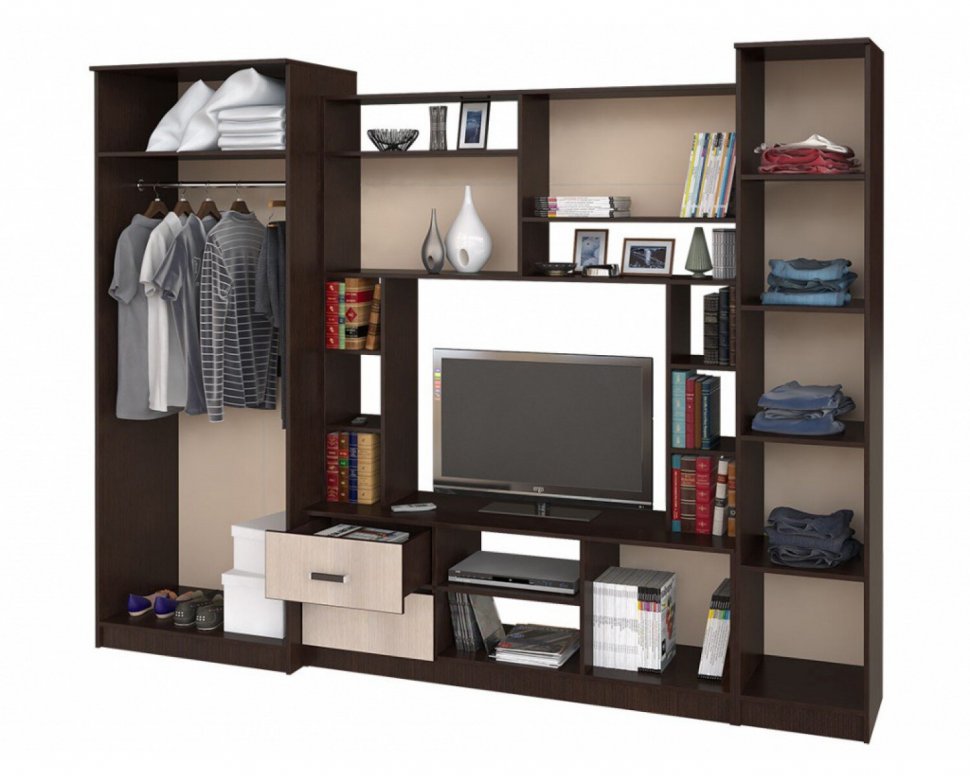 Стенка для гостиной Флора БТС (Венге)