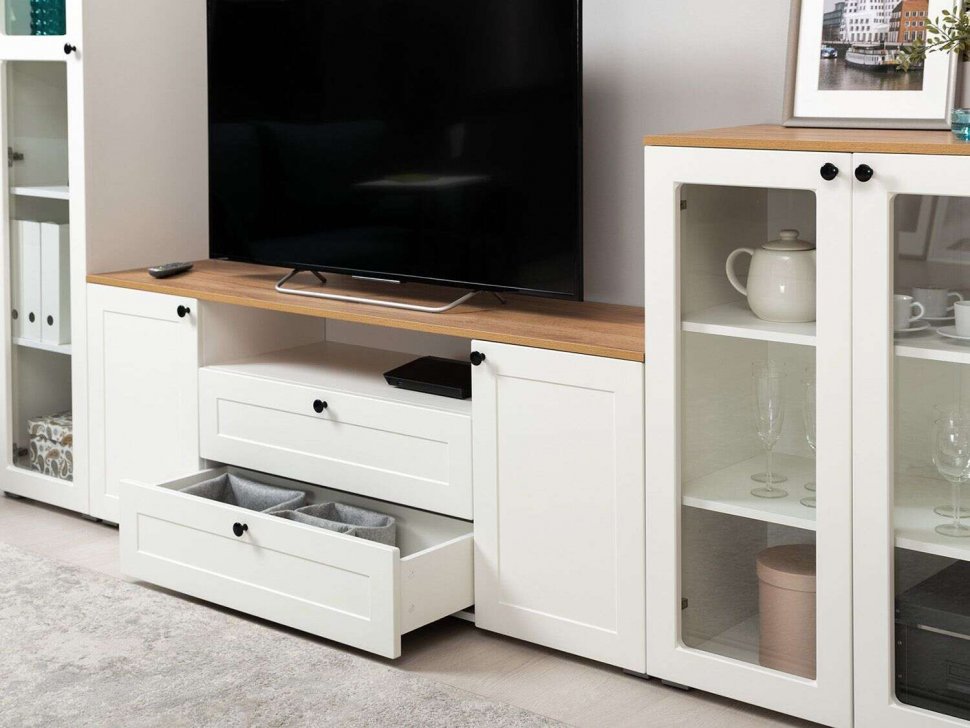 Гостиная Остин 3 белый/дуб золотой