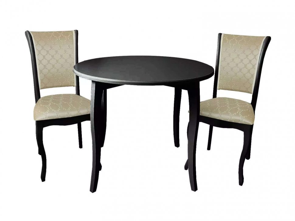 Обеденная группа СО-31/С-6 черный/бежевый