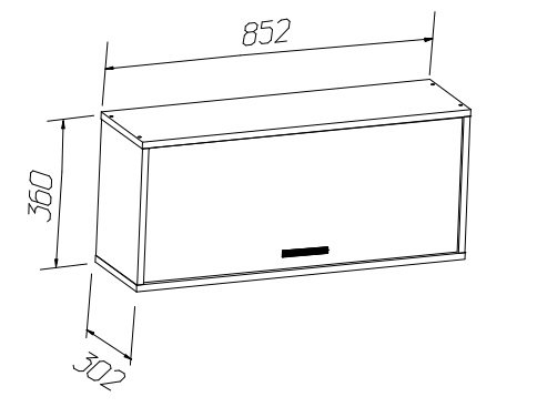 Полка настенная 850 Лило, Стич (MLK)