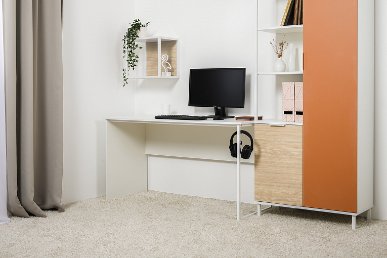 Марвэл Стол 12.112 Белый PE шагрень