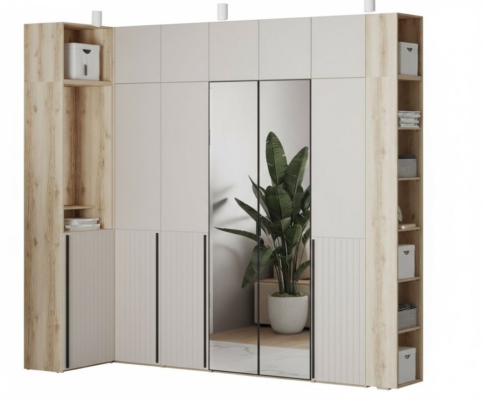 Прихожая Арден 1 Дуб Делано / Сантьяго софт