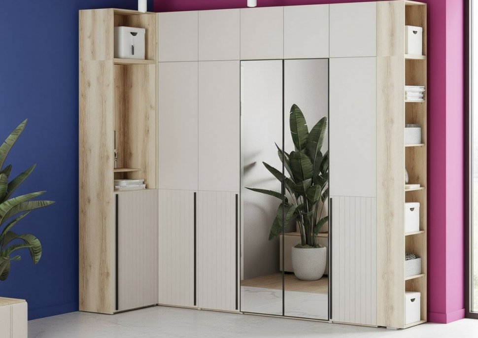 Прихожая Арден 1 Дуб Делано / Сантьяго софт