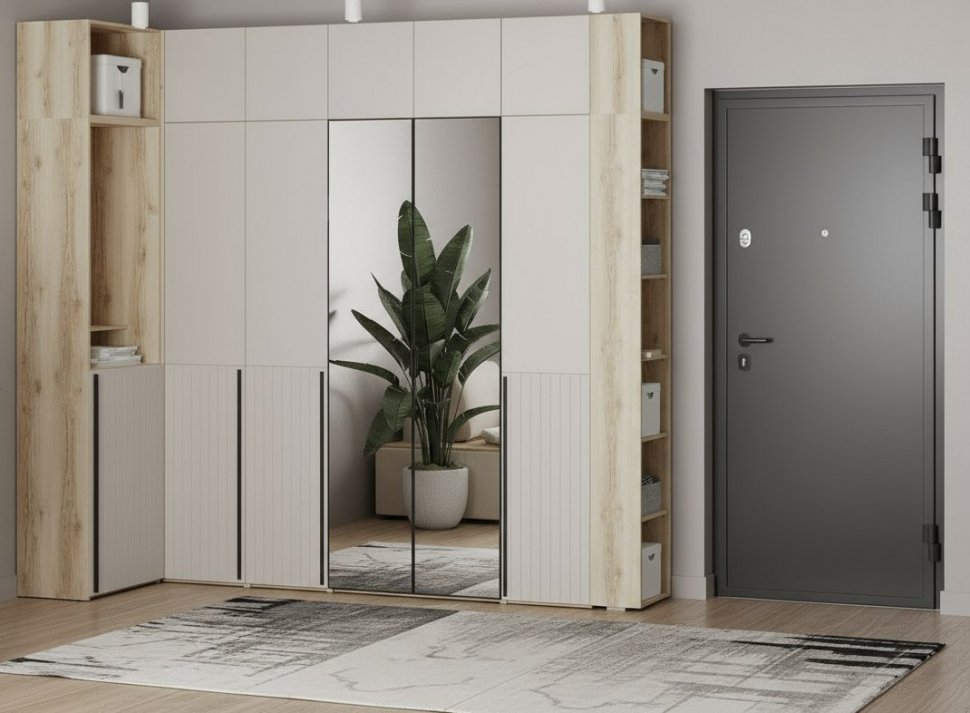 Прихожая Арден 1 Дуб Делано / Сантьяго софт