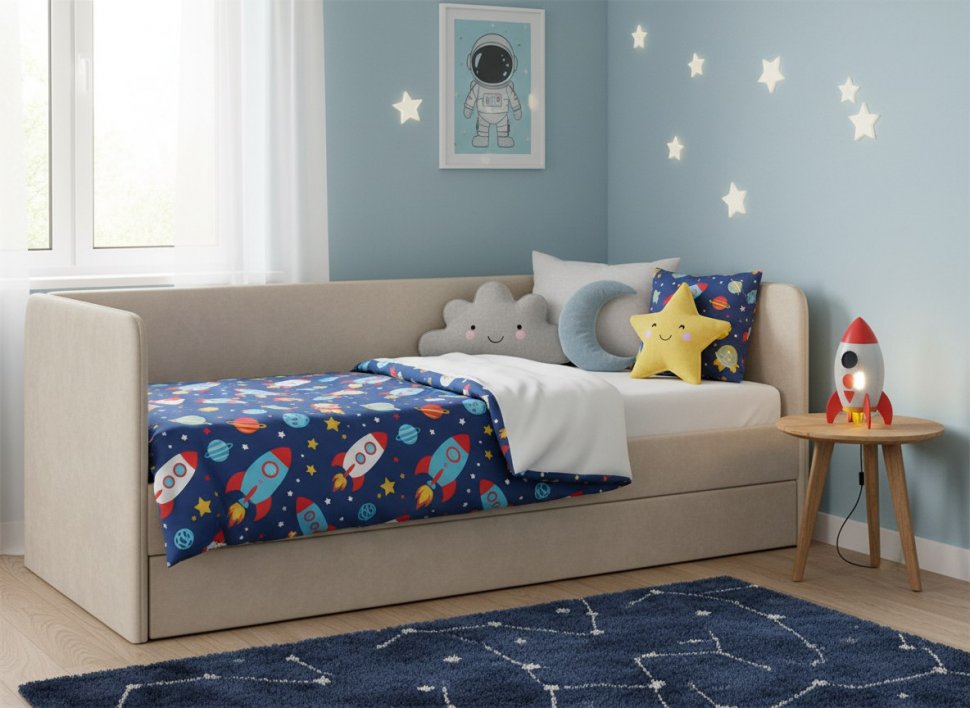 Кровать Молли модель 302 Велюр Вивальди 4