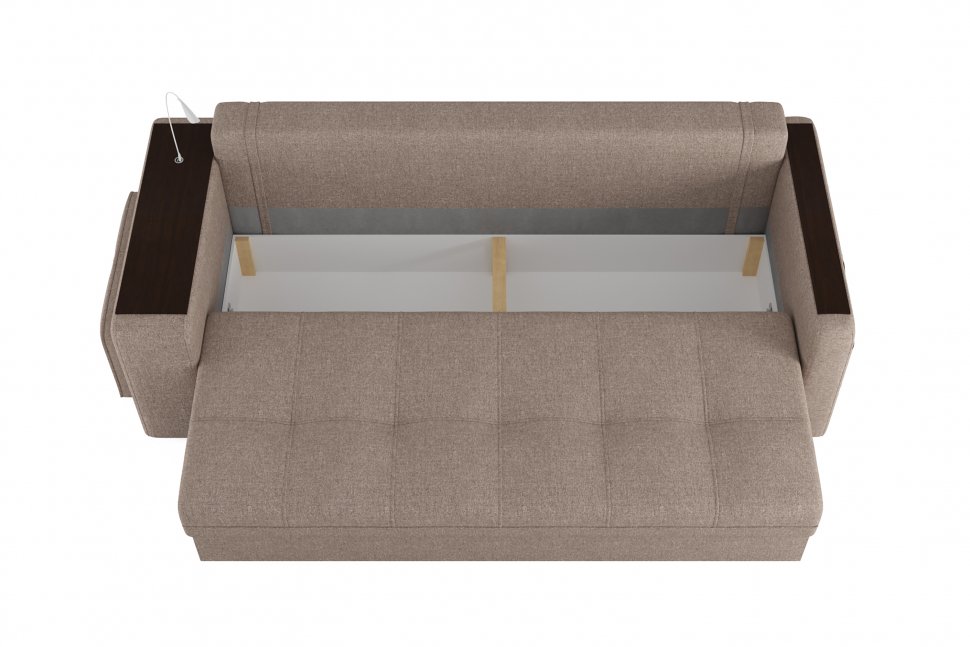 Диван Smart 4 пуф слева Б4-3т-Б3 СК Рогожка Sherlock 932