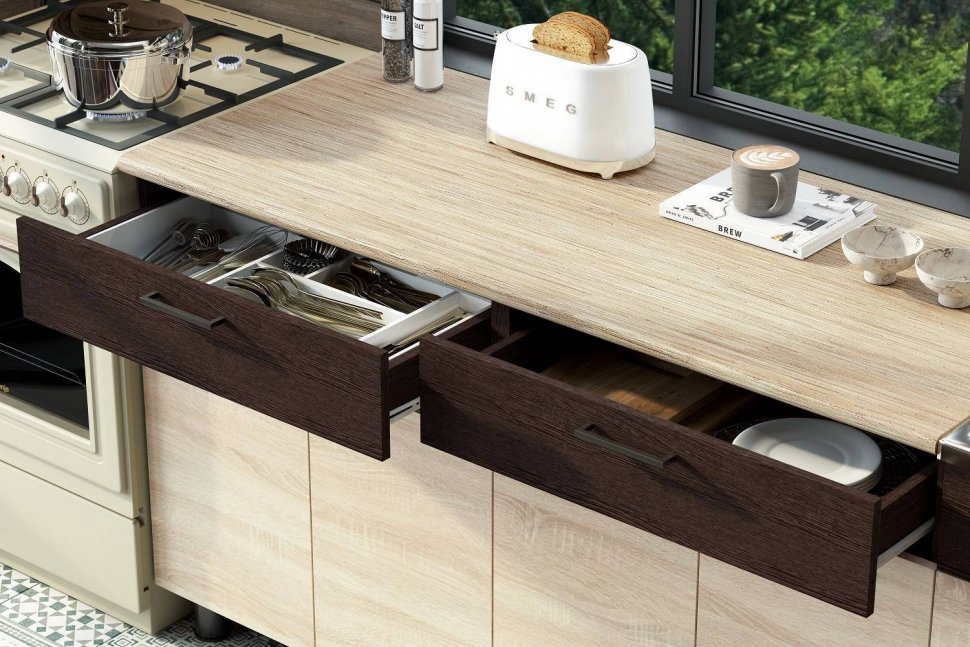 Кухня 2.0 Мари (Венге / Дуб Cонома)