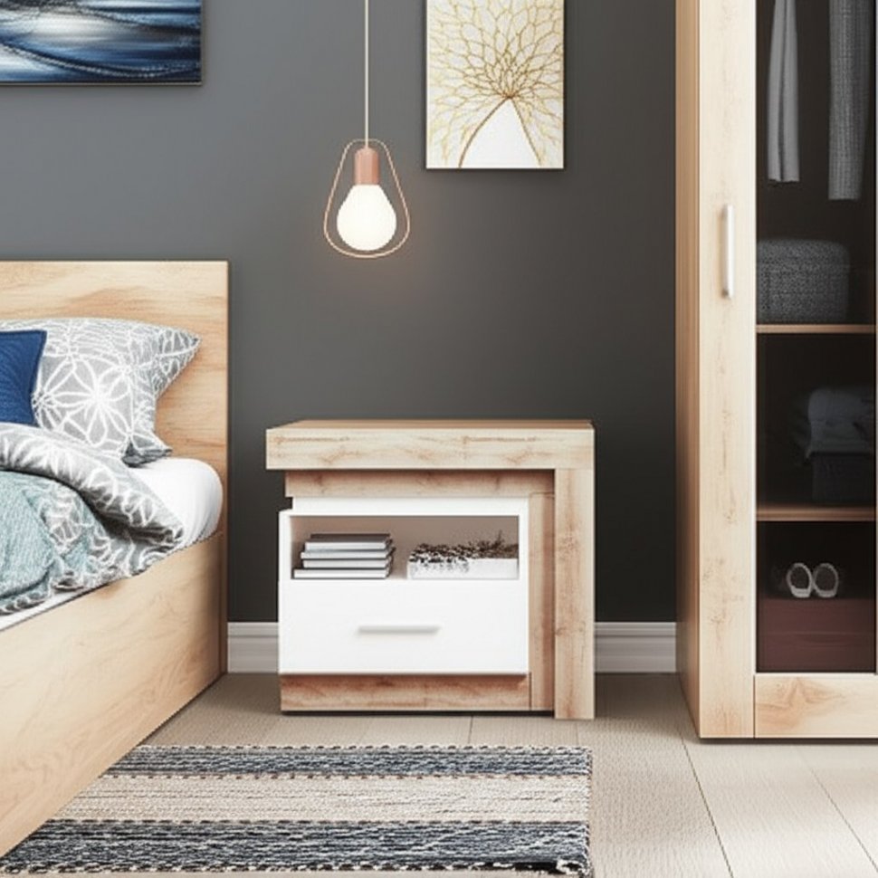 Тумба прикроватная Люмен (Ижмебель) 19