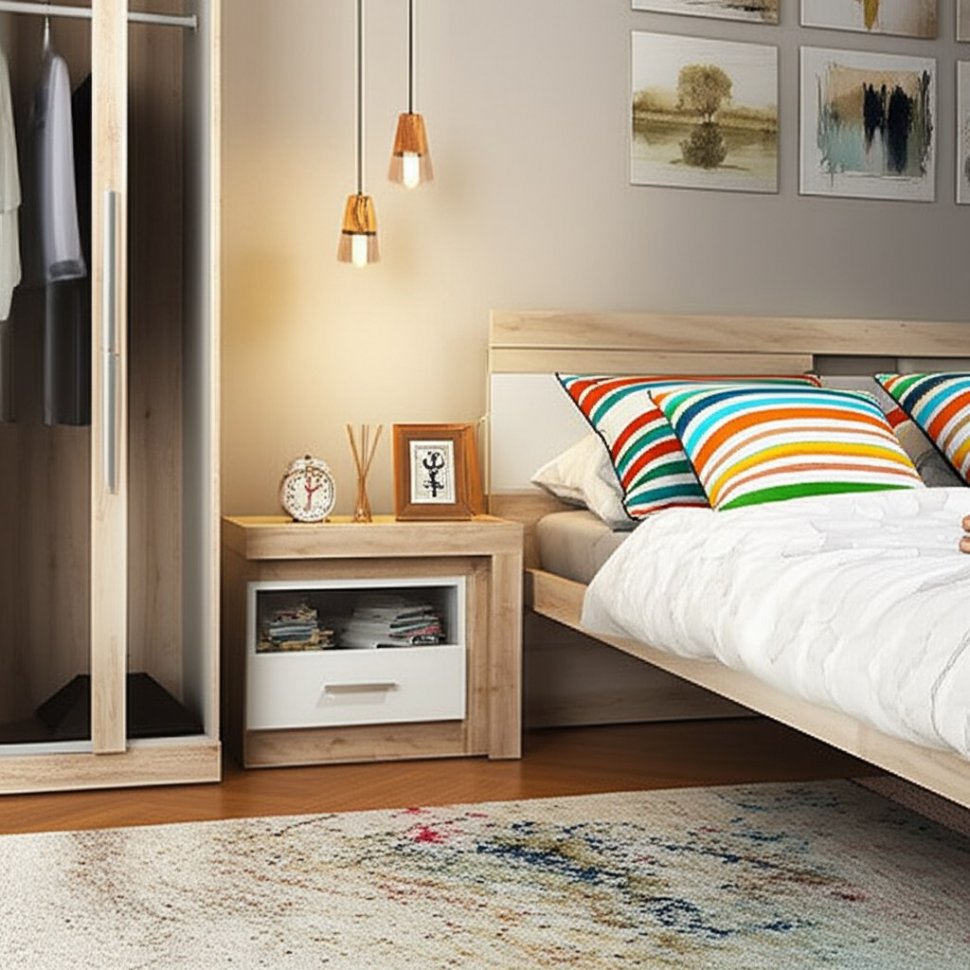 Тумба прикроватная Люмен (Ижмебель) 19