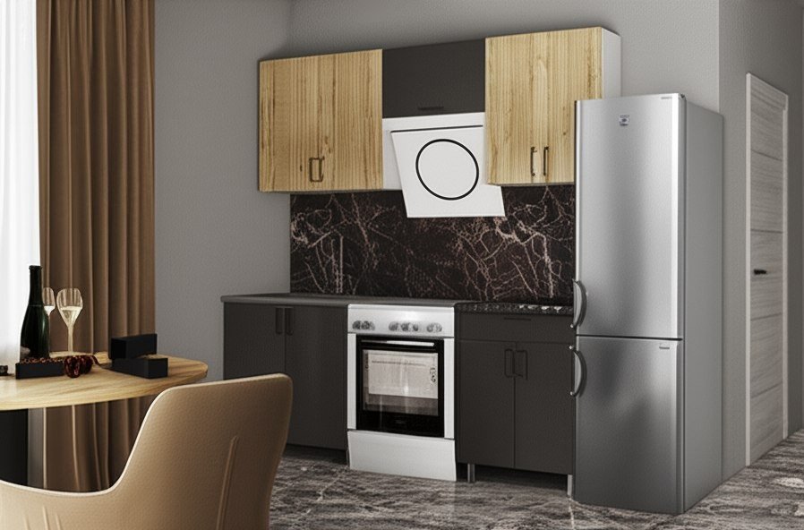 Кухня Кантри 2 м с окапом