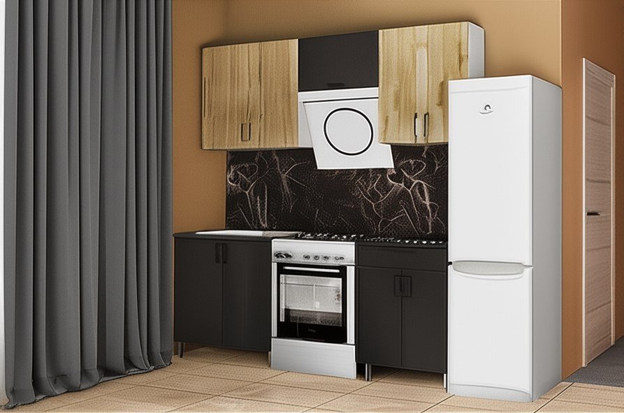 Кухня Кантри 2 м с окапом