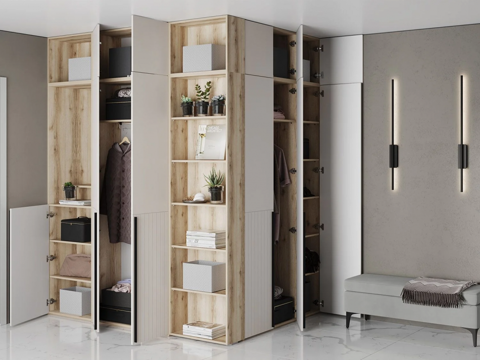 Прихожая Арден 2 Дуб Делано / Сантьяго софт