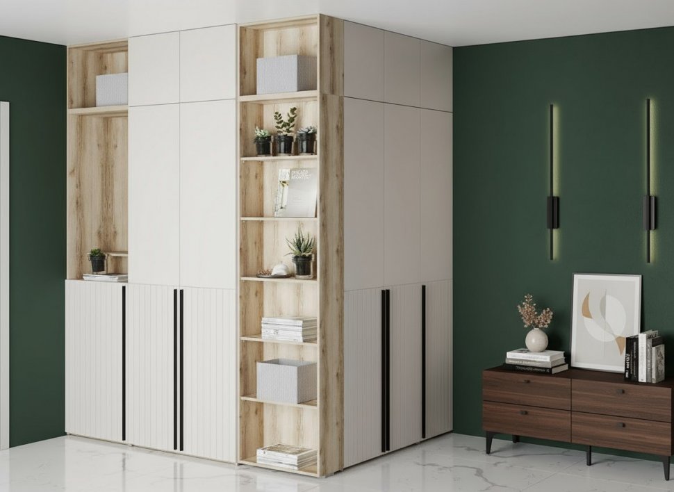 Прихожая Арден 2 Дуб Делано / Сантьяго софт