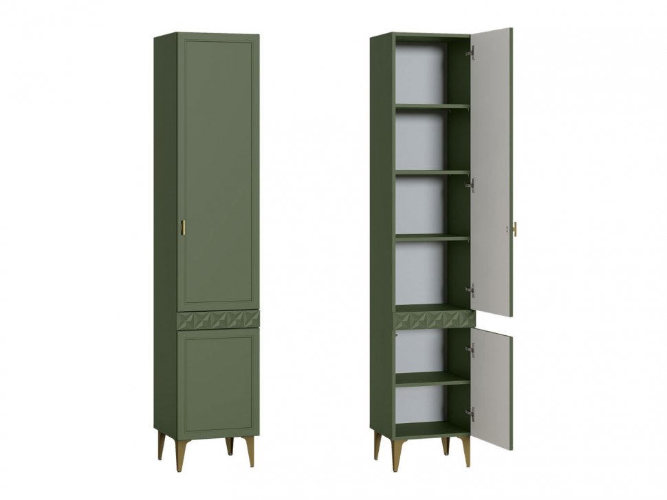 Гостиная Марион-1 Дымчатый зеленый / Олива шагрень