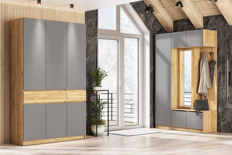 Прихожая Авиньон (Графит серый) Комплект