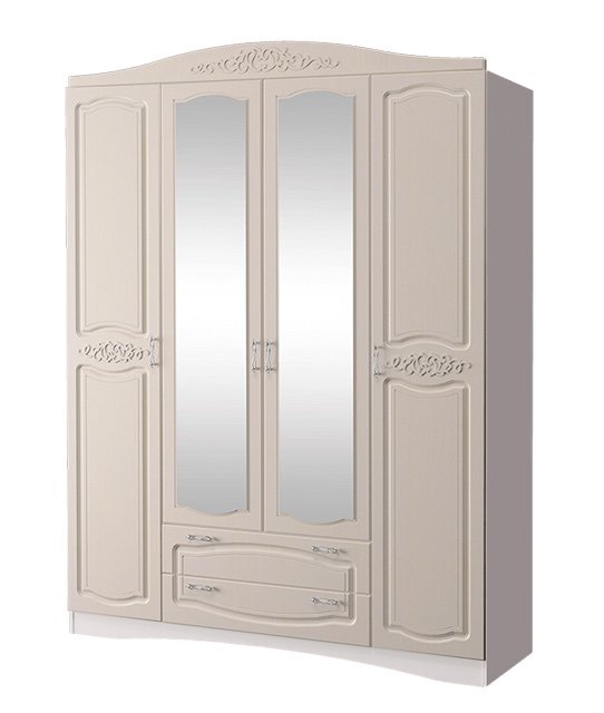 Шкаф четырехдверный Виола-2 MLK (Ясень жемчужный)