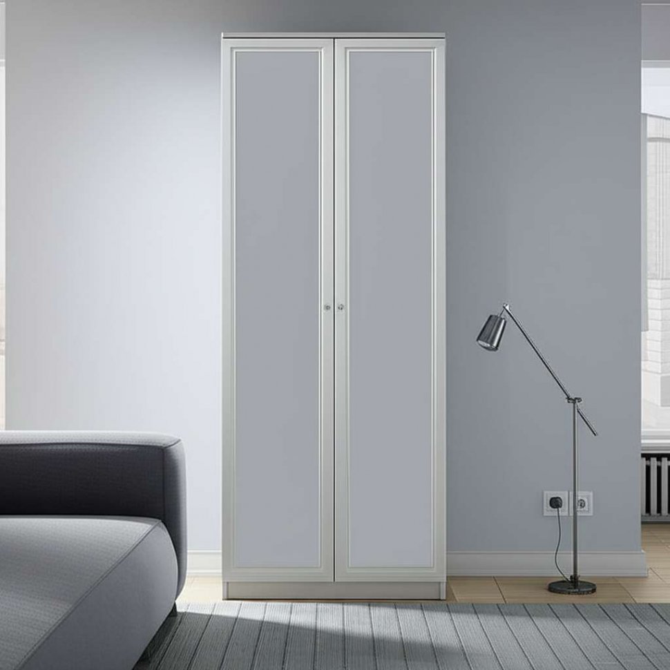 06.14 Габриэлла шкаф гл.554 с зеркалами вудлайн кремовый