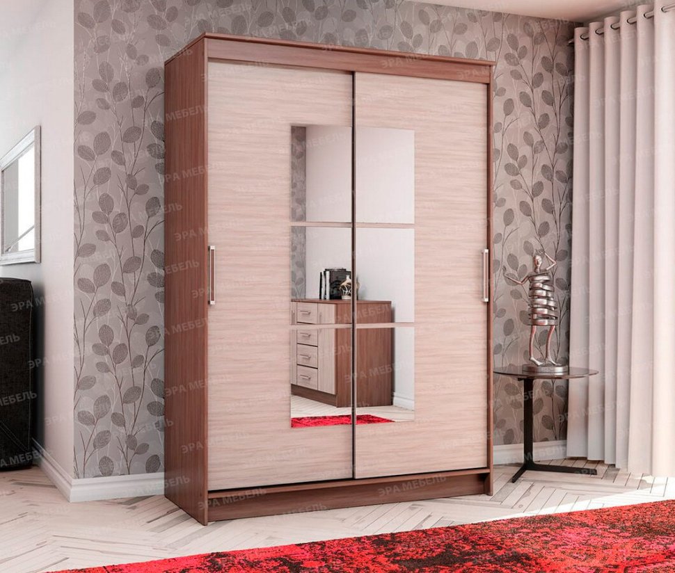 Шкаф-купе Элегант 1 (Ясень Шимо)