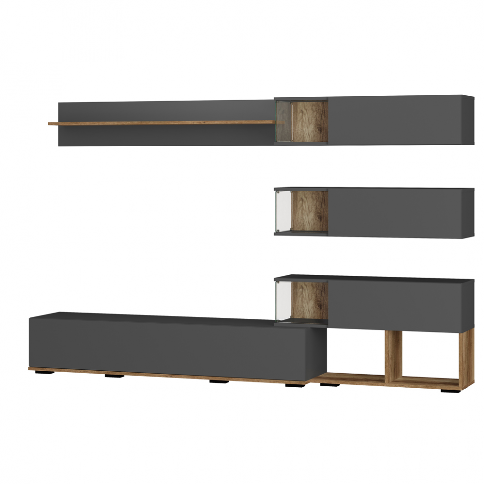 Гостиная Рига ГС-01, Каньон/графит