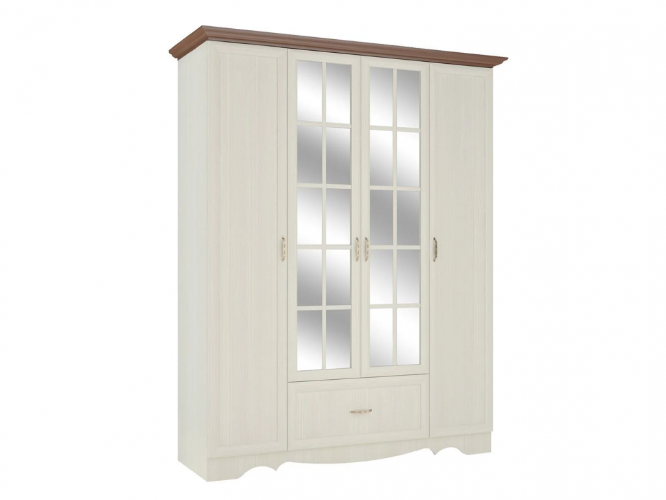 Латте 4 Шкаф четырехдверный Бодега Светлый / Орех Донской