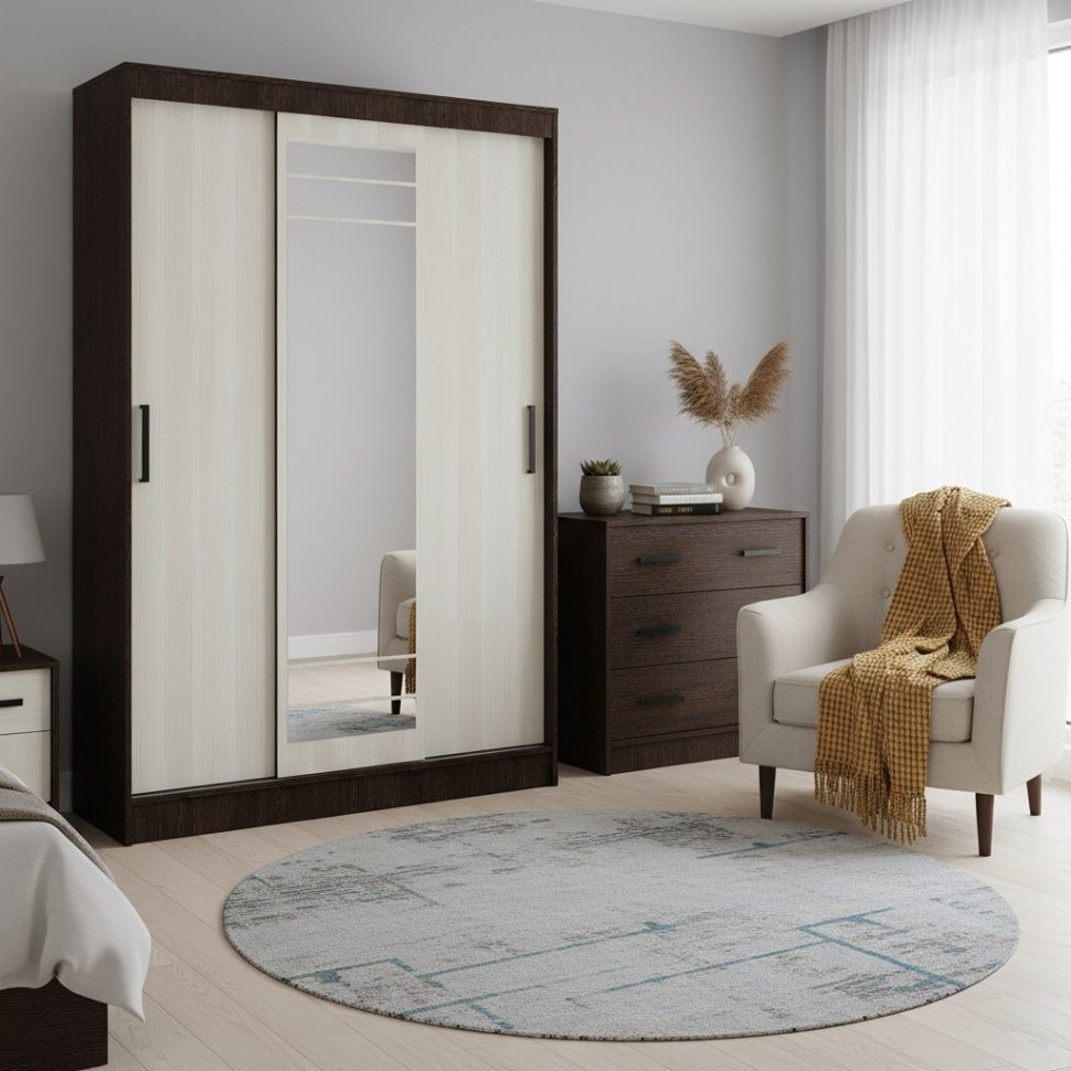 Шкаф-купе Тео ШКК-02, Венге, лоредо