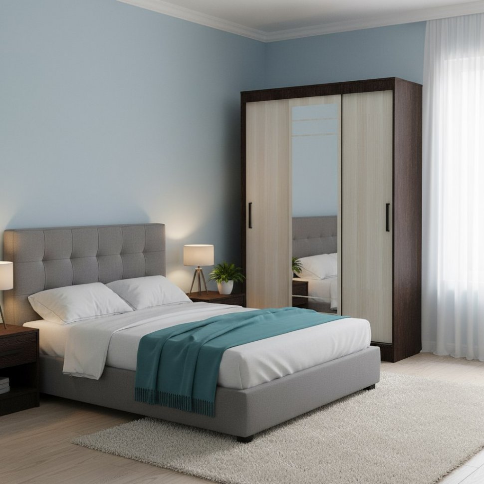 Шкаф-купе Тео ШКК-02, Венге, лоредо