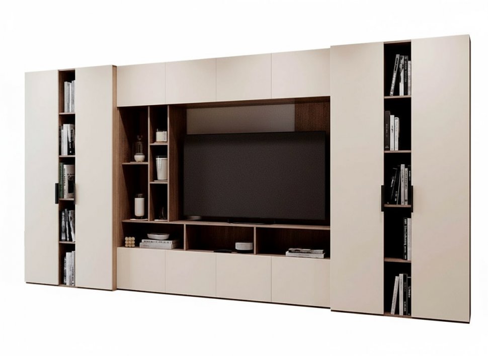 Гостиная Харди 1 Дуб Делано Темный / Белый