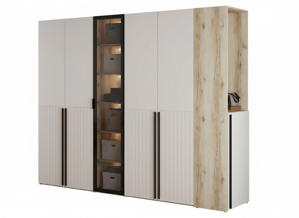 Прихожая Арден 3 Дуб Делано / Сантьяго софт