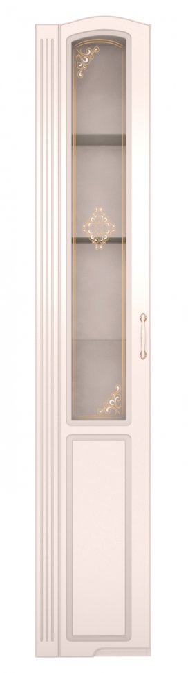 Шкаф-пенал со стеклом (левый) «Виктория» Ижмебель 17