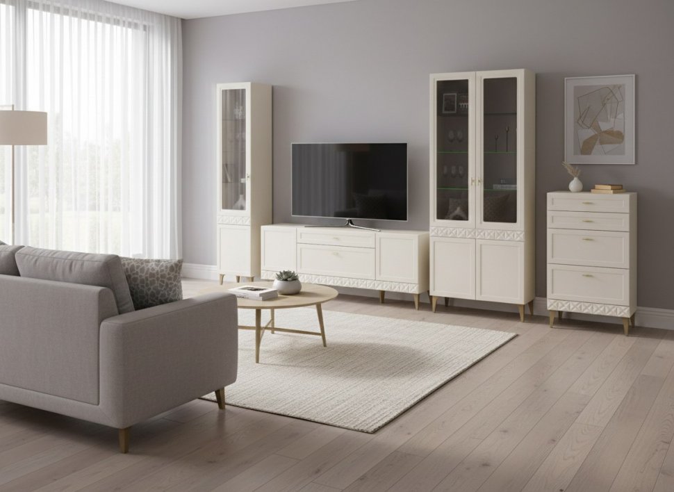 Гостиная Марион-1 Слоновая кость