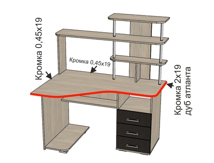 Компьютерный стол Форест БТС