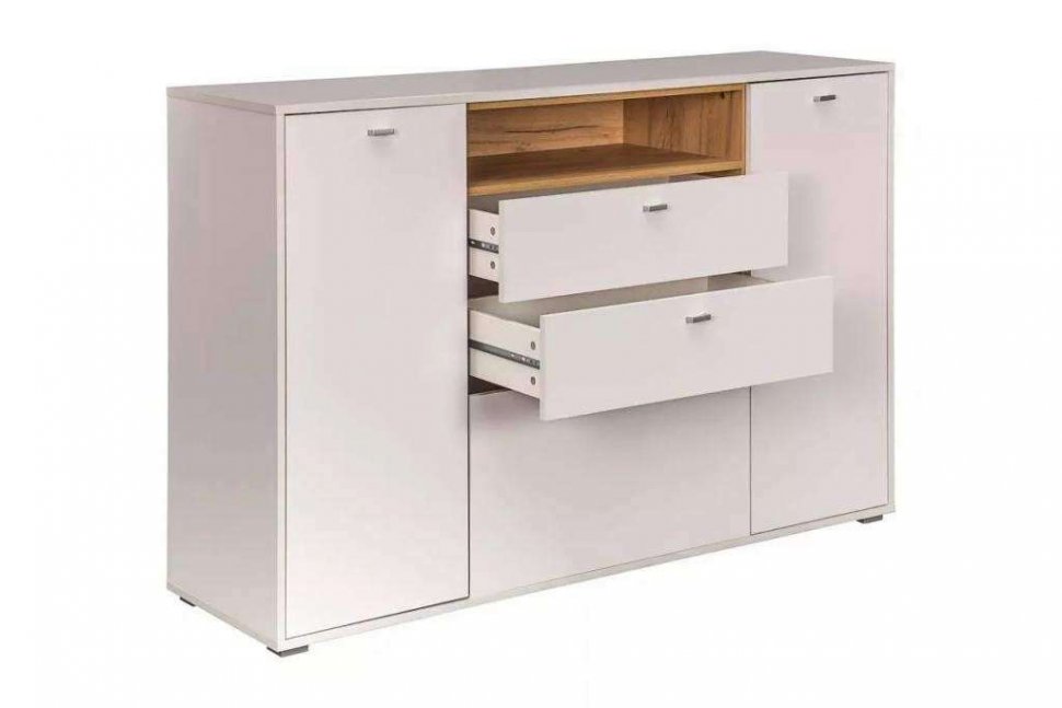 Гостиная Бэль комплектация 2 Дуб золотой / Белый