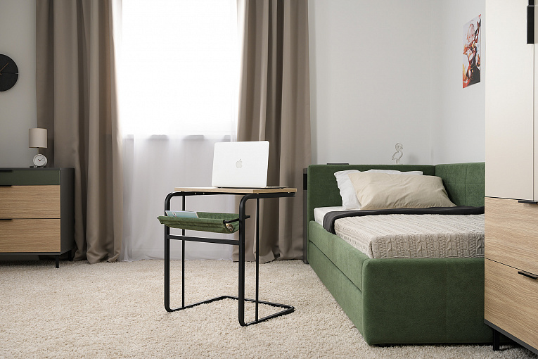 Марвэл Стол журнальный 12.122 Плэйн / Черный