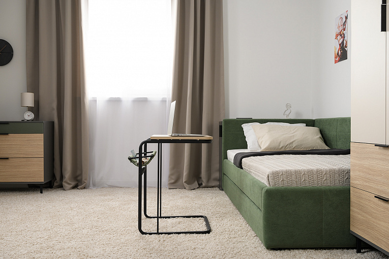 Марвэл Стол журнальный 12.122 Плэйн / Черный