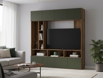 Харди ТВА секция Дуб Делано Темный / Зеленый