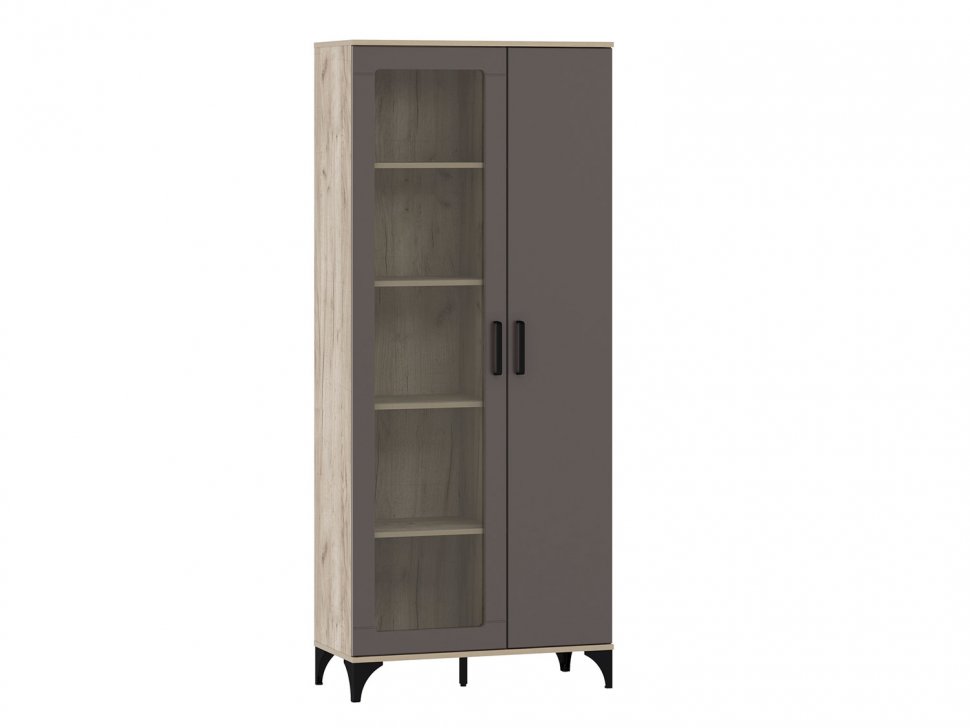 НМ 013.51 Марсель шкаф-пенал Дуб Крафт серый/Софт графит